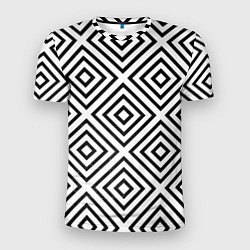 Мужская спорт-футболка Абстрактные геометрические ромбы - Обман зрения