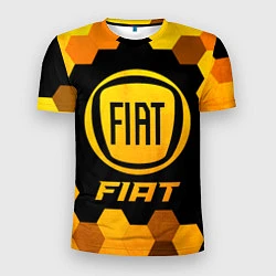Футболка спортивная мужская Fiat - Gold Gradient, цвет: 3D-принт