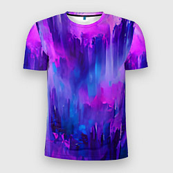 Мужская спорт-футболка Purple splashes