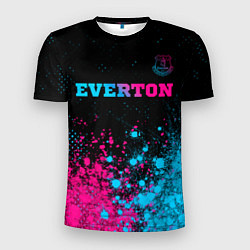 Мужская спорт-футболка Everton - neon gradient