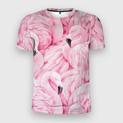 Мужская спорт-футболка Pink Flamingos