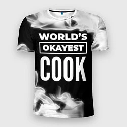 Футболка спортивная мужская Worlds okayest cook - dark, цвет: 3D-принт