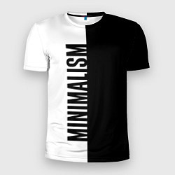 Мужская спорт-футболка MINIMALISM - BLACK AND WHITE