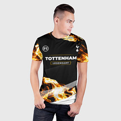 Футболка спортивная мужская Tottenham legendary sport fire, цвет: 3D-принт — фото 2