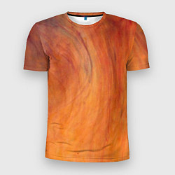 Мужская спорт-футболка Огненно-оранжевая поверхность