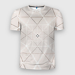 Мужская спорт-футболка Абстрактные геометрические линии и точки