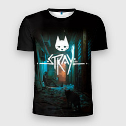 Футболка спортивная мужская Stray кот в ночи, цвет: 3D-принт