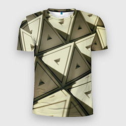 Мужская спорт-футболка 3D иллюзия-пирамиды