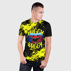 Футболка спортивная мужская Хагги Вагги желтые брызги краски, цвет: 3D-принт — фото 2