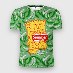 Футболка спортивная мужская Барт Симпсон - Summer, цвет: 3D-принт