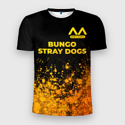 Футболка спортивная мужская Bungo Stray Dogs - gold gradient: символ сверху, цвет: 3D-принт