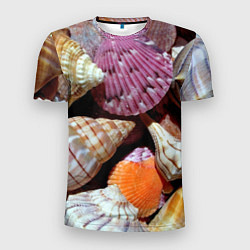 Мужская спорт-футболка Композиция из океанских ракушек