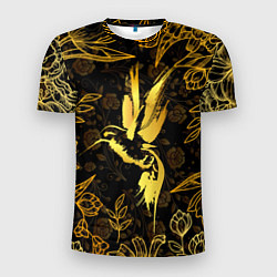 Футболка спортивная мужская Золотая колибри, цвет: 3D-принт