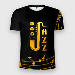 Мужская спорт-футболка Jazz - ноты