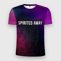 Мужская спорт-футболка Spirited Away gradient space