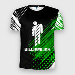 Футболка спортивная мужская Billie eilish - краска, цвет: 3D-принт