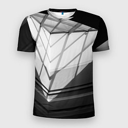 Мужская спорт-футболка Абстрактные тени и геометрические фигуры