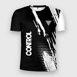 Футболка спортивная мужская Control Logo, цвет: 3D-принт