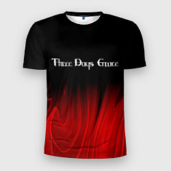 Футболка спортивная мужская Three Days Grace red plasma, цвет: 3D-принт
