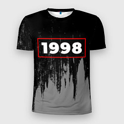 Футболка спортивная мужская 1998 - в красной рамке на темном, цвет: 3D-принт