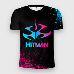 Футболка спортивная мужская Hitman - neon gradient, цвет: 3D-принт