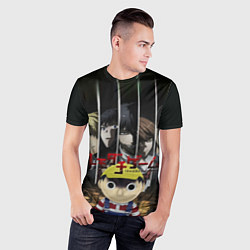 Футболка спортивная мужская Игра друзей - все персонажи, цвет: 3D-принт — фото 2