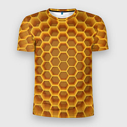 Футболка спортивная мужская Volumetric honeycombs, цвет: 3D-принт