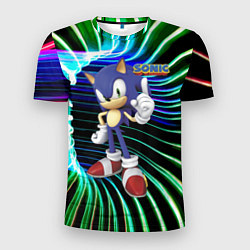 Футболка спортивная мужская Sonic - hedgehog - video game, цвет: 3D-принт