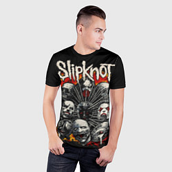 Футболка спортивная мужская Slipknot - artists, цвет: 3D-принт — фото 2