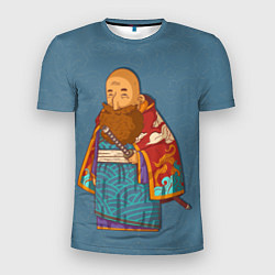 Мужская спорт-футболка Лысый самурай