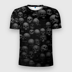 Мужская спорт-футболка Композиция из черепов - Dark