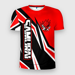 Мужская спорт-футболка Samurai - Киберпанк 2077 - Красный спорт