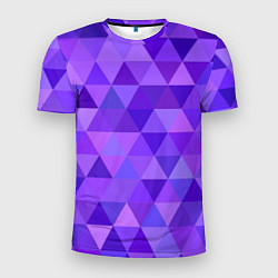 Мужская спорт-футболка Фиолетовые фигуры