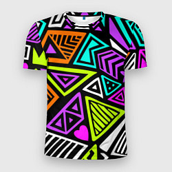 Мужская спорт-футболка Abstract geometric shapes