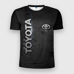 Футболка спортивная мужская Toyota cracks, цвет: 3D-принт