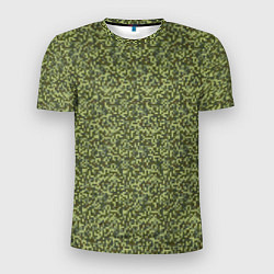 Мужская спорт-футболка Армейская форма мелкий пиксель
