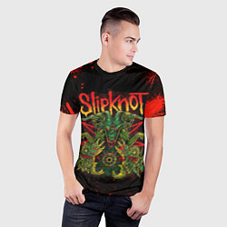 Футболка спортивная мужская Slipknot satan, цвет: 3D-принт — фото 2