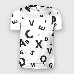 Мужская спорт-футболка Английский алфавит