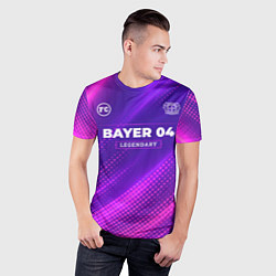 Футболка спортивная мужская Bayer 04 legendary sport grunge, цвет: 3D-принт — фото 2