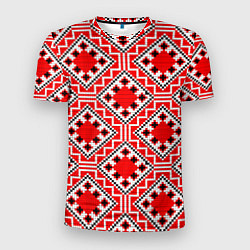 Мужская спорт-футболка Белорусская вышивка - орнамент