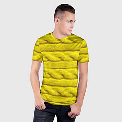 Футболка спортивная мужская Жёлтый свитер - Осень-Зима 2028, цвет: 3D-принт — фото 2