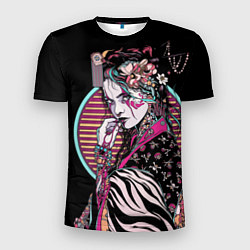 Футболка спортивная мужская Взгляд гейши, цвет: 3D-принт