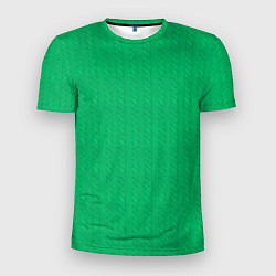 Мужская спорт-футболка Зеленый вязаный свитер