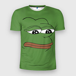 Футболка спортивная мужская Лягушонок Pepe грустит, цвет: 3D-принт