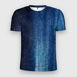 Мужская спорт-футболка Синие блёстки во тьме