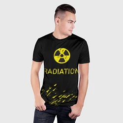 Футболка спортивная мужская Radiation - радиационная опасность, цвет: 3D-принт — фото 2