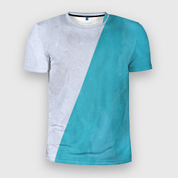 Мужская спорт-футболка Абстрактный паттерн из двух цветов - серый и светл