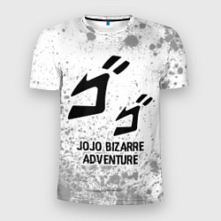 Футболка спортивная мужская JoJo Bizarre Adventure glitch на светлом фоне, цвет: 3D-принт