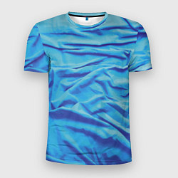 Футболка спортивная мужская Мятая ткань - fashion - wave, цвет: 3D-принт