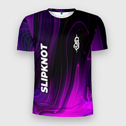 Мужская спорт-футболка Slipknot violet plasma